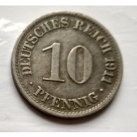 Германия 10 пфеннигов, 1911 A - Берлин 2-1-36