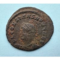 Римская империя до V в., фоллис. Император - Флавий Юлий Констант (333-350 гг.) Портрет влево. - 11.