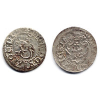 Шеляг 1618, Сигизмунд III Ваза, Рига. Вариант с окончанием легенды '18:.' на Рв., R2