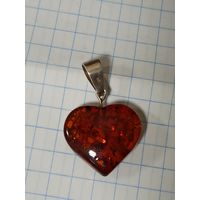 Кулон Подвеска Янтарь Серебро с 1 рубля