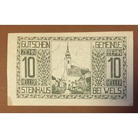 Нотгельд Австрия Штайнхаус-бай-Вельс ,10 геллеров 1920 год