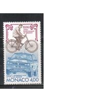 Монако-1990(Мих.1954)  **  ,  Автомобили,  Велосипед,  (одиночка)