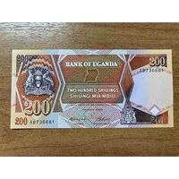 Уганда, 200 шиллингов образца 1987 UNC