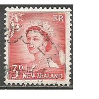 Новая Зеландия. Королева Елизавета II. 1955г. Mi#357.