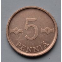Финляндия, 5 пенни 1963 г.