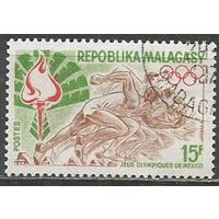 Республика Мадагаскар. Олимпиада Мехико'68. 1969г. Mi#605.