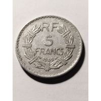 Франция 5 франков 1949