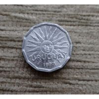 Werty71 Уругвай 2 сентесимо 1977 Солнце