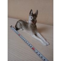 Статуэтка овчарка, ЛФЗ, фарфор