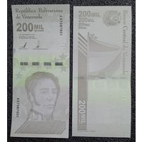 200 тысяч (200000) боливар Венесуэла 2020 г. UNC