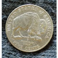 США 5 центов 2005 год, "Р" 200 лет экспедиции Льюиса и Кларка - Бизон, KM# 368