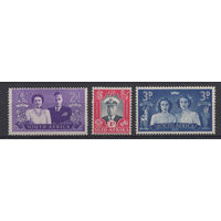 Южная Африка 1947 ** Королевский визит, George VI, серия 3 марки (SG 111-113)
