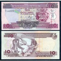 Соломоновы Острова 10 долларов 2011 год, UNC