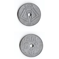 10 сантимов Бельгия 1944 года