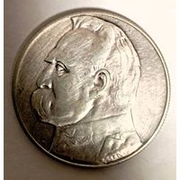 10 злотых (серебро) Польша 1935, пореже! Также смотрите другие мои лоты!