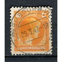 Люксембург - 1944/1946 - Княгиня Шарлотта 60С - [Mi.355] - 1 марка. Гашеная.  (Лот 33HJ)-T41P50