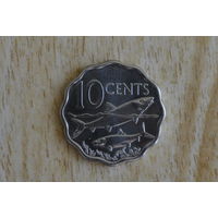 Багамы 10 центов 2010 с 1 руб