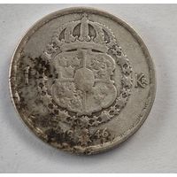 1946 год Швеция крона   серебро