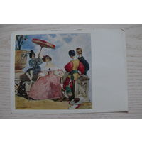 Гагарин Г., Иллюстрация к стихотворению А. С. Пушкина "Пред испанкой благородной"; 1960.