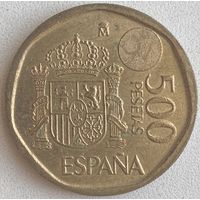 Испания 500 песет 1997 г. Голограмма