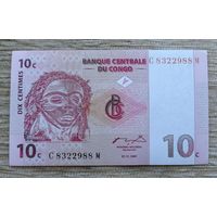 Werty71 Конго 10 Сантимов 1997 UNC банкнота