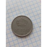 25 песет 1975 года
