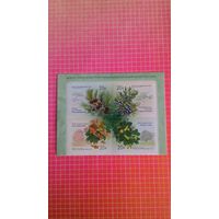 Россия, 2015. Марки серии "Всероссийская эколого-патриотическая акция "Аллея России". Верхняя часть листа.