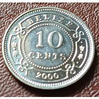 Белиз 10 центов, 2000    ( 1-1-3 )