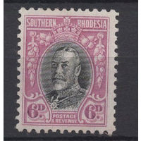 1931-37 Южная Родезия /Southern Rhodesia* 6d стандарт Георг V второй выпуск  SG#20