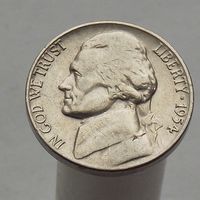 США 5 центов 1954 D