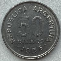 Аргентина 50 сентаво 1955 г.