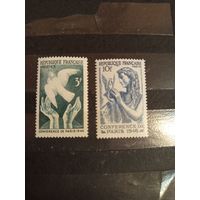 1946 Франция фауна птицы полная серия чистая клей MNH** (3-4)