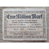 Werty71 Германия Веймар 1000000 марок 1923  банкнота 1 миллион гроссгельд Вестфалия Мюнстер
