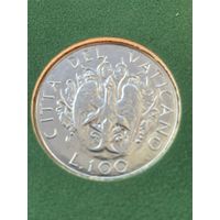 Ватикан 100 лир 1989 г ( из набора)
