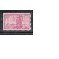 США-1953, (Мих.647),  **   , 300-лет Нью-Йорку, Корабль (одиночка)