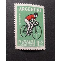 АРГЕНТИНА\172с\  1963. спорт. Велосипед. Авиапочта