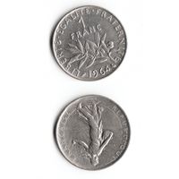 1 франк Франция 1964 год