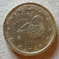 Испания 50 евроцентов 2000 год,