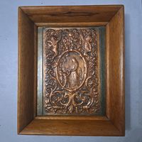 Старинная картина. Франция. Медь. Латунь.дерево.