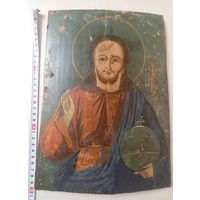 Старинная икона, письмо на доске