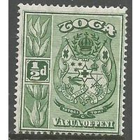 Тонга. Национальный герб. 1897г. Mi#38.