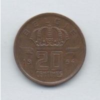 КОРОЛЕВСТВО БЕЛЬГИЯ. 20 сантимов 1954. Фламандская легенда.