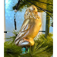 Голубь Золотая серия на прищепке Культигрушка, ёлочные украшения СССР