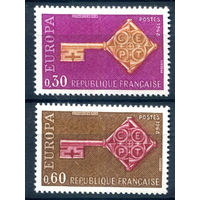 Франция - 1968г. - Europa CEPT - 2 марки - полная серия, MH [Mi 1621-1622]. #2-Fr-51-A-1