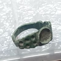 Перстень старинный ВКЛ , с точечным рисунком ( 42)