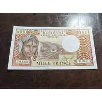 Джибути 1000 франков образца 1979-2005 года UNC p37d(1) см описание!