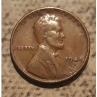 1 цент 1948 D США