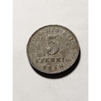 Германия 5 пфенинг 1918