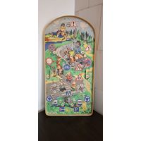 С 1 рубля 3 дня!!! Настольная игра пинбол, бильярд СССР/ГДР с героями мультфильмов и сказок. Редкий. Следы использования.