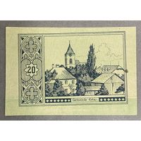 Геллеров Нотгельд Австрия Санкт-Валентина, 20 геллеров 1920 год